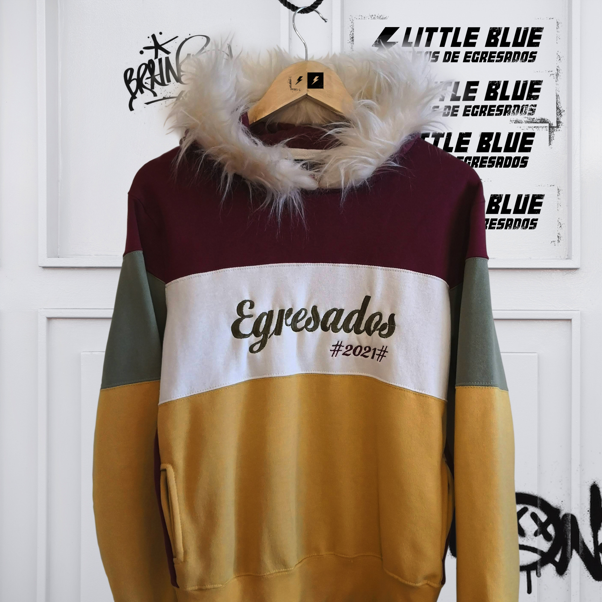 Modelo Boca Buzo de egresados Little Blue