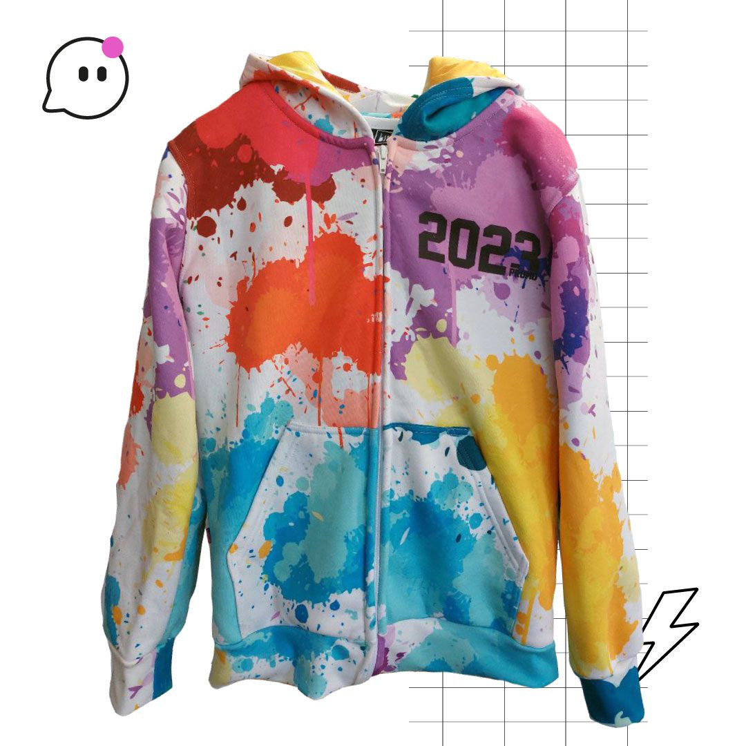 Campera Fullprint de egresados Little Blue