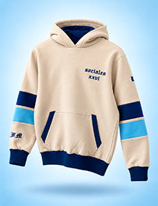Buzo doble recorte en mangas 2.0 de egresados Little Blue