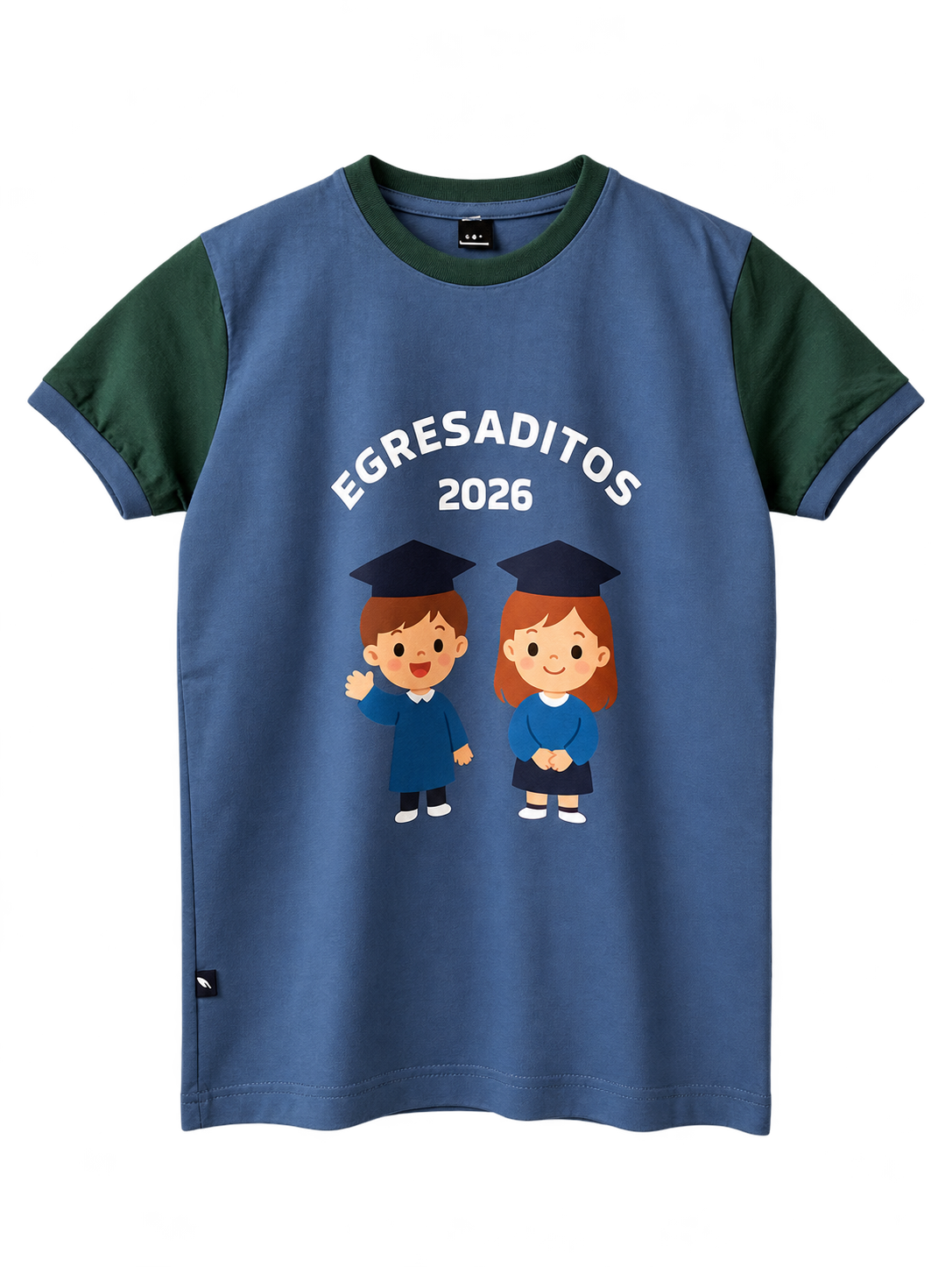 Remera jardin de egresados Little Blue