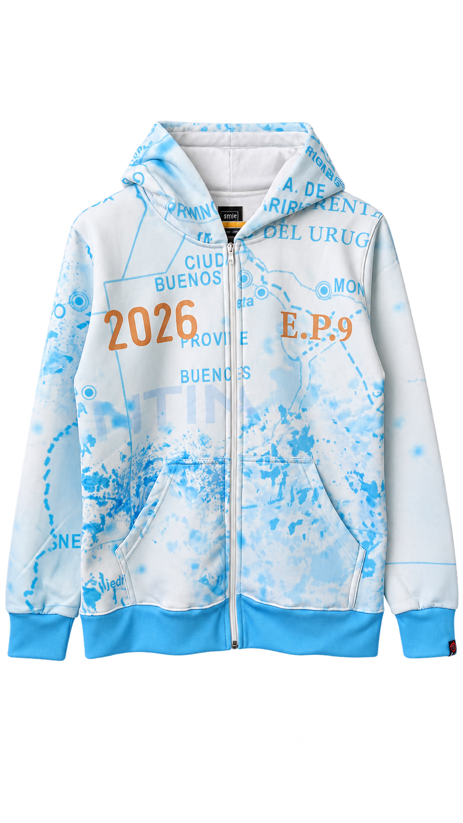 Campera Fullprint de egresados Little Blue