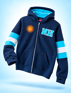 Campera con cierre alternativa de egresados Little Blue